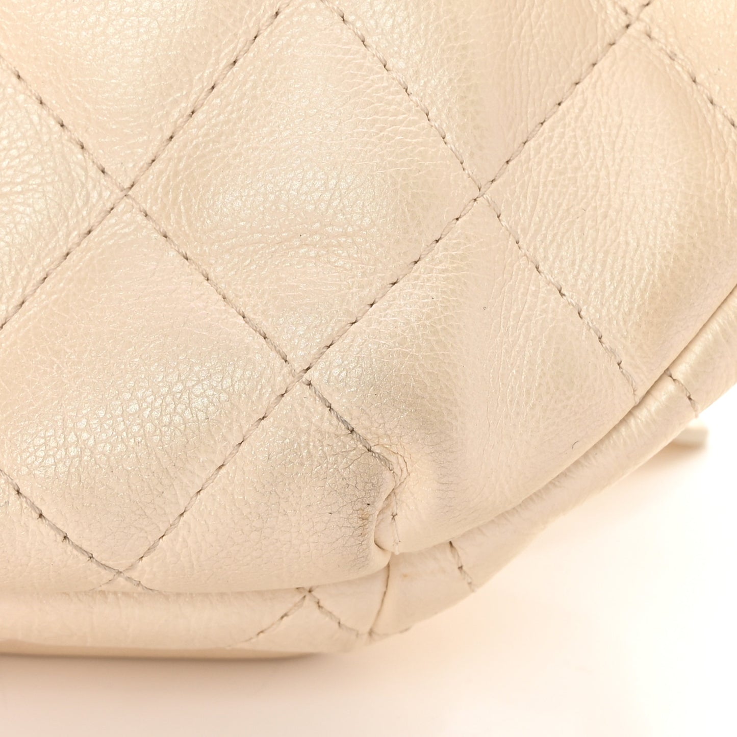 Calfskin Quilted All About Waist Belt Bag Light Beige