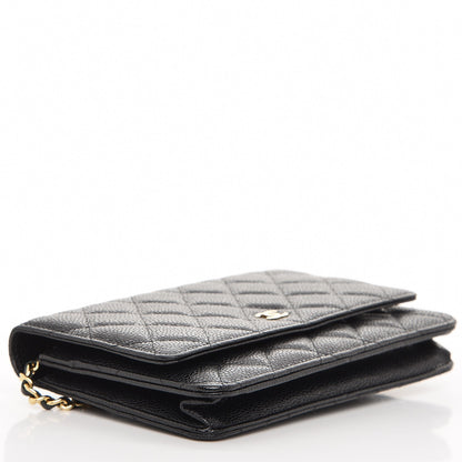 Chanel Caviar Quilted Wallet On Chain WOC Black 4 of 8