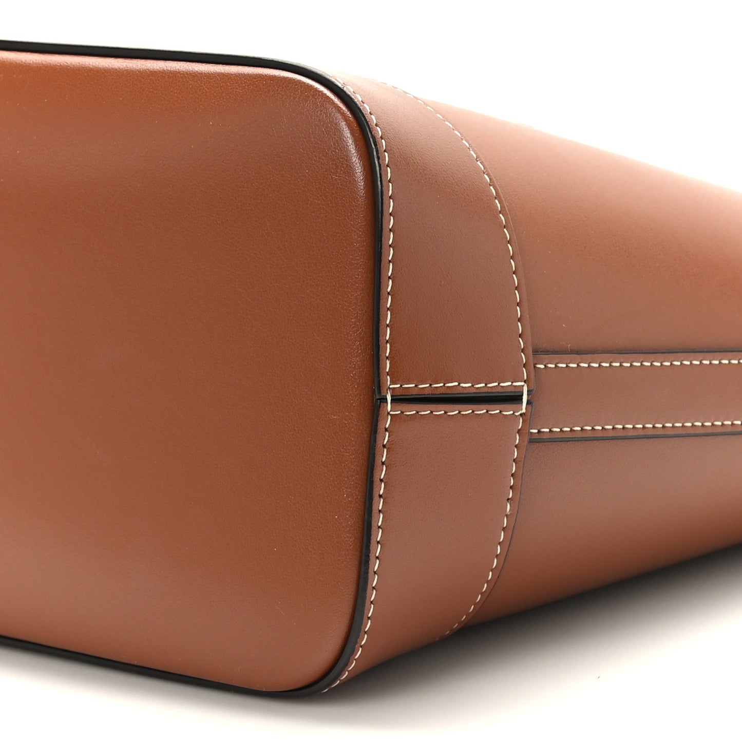 Smooth Calfskin Small Cuir Triomphe Bucket Bag Tan