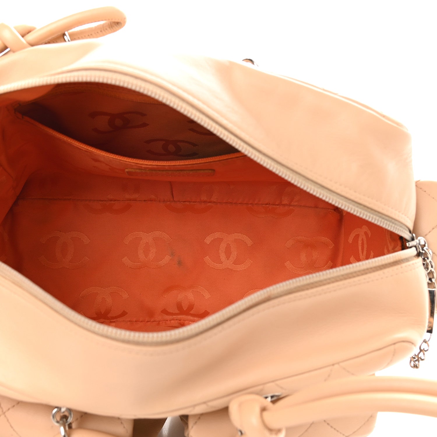 Chanel Calfskin Quilted Small Cambon Multipocket Reporter Beige 5 of 10