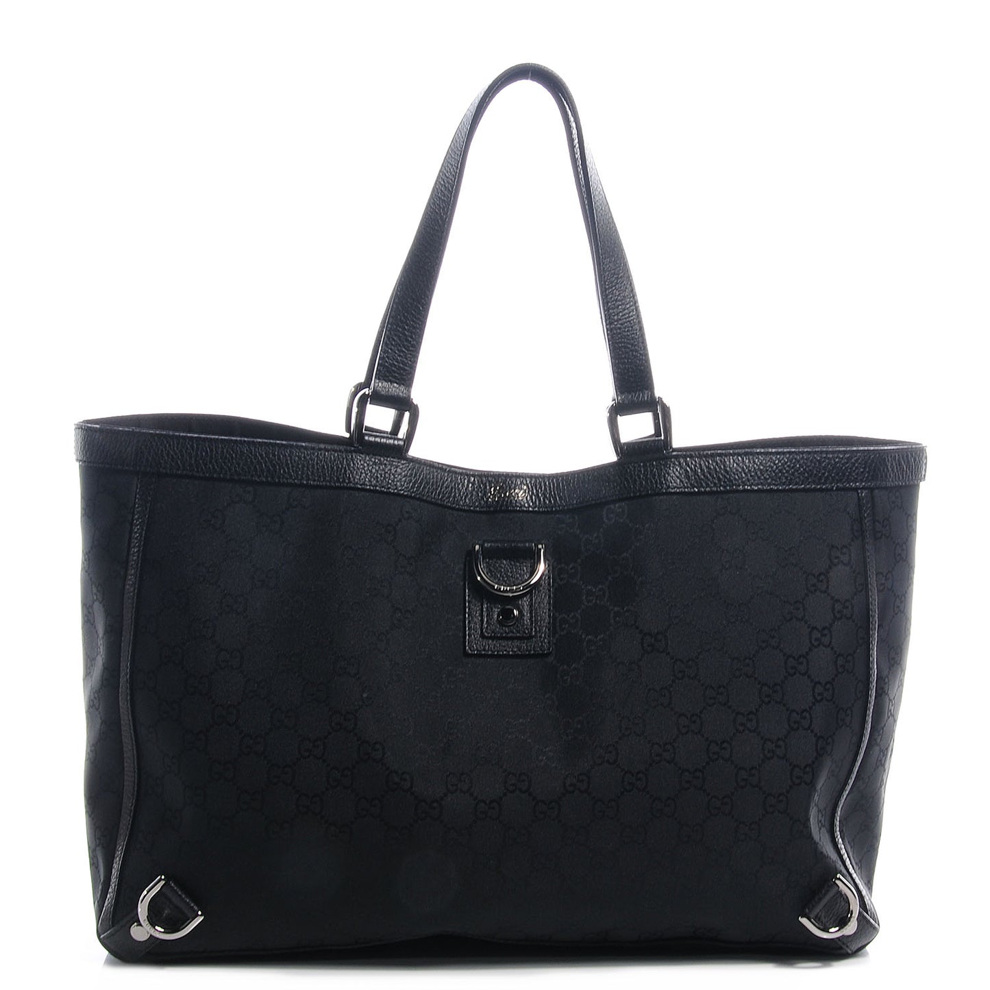 Monogram Large Abbey Tote Black