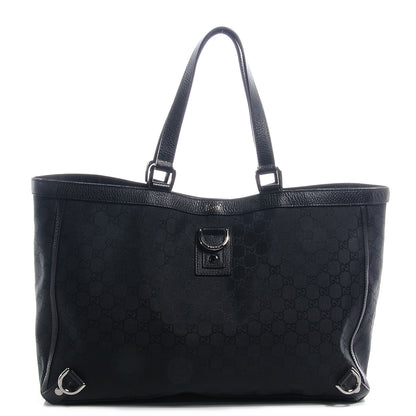 Gucci Monogram Large Abbey Tote Black 1 of 7