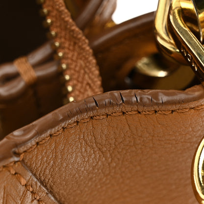 MCM Calfskin Ottomar Monogram Medium Klara Hobo Cognac 11 of 14