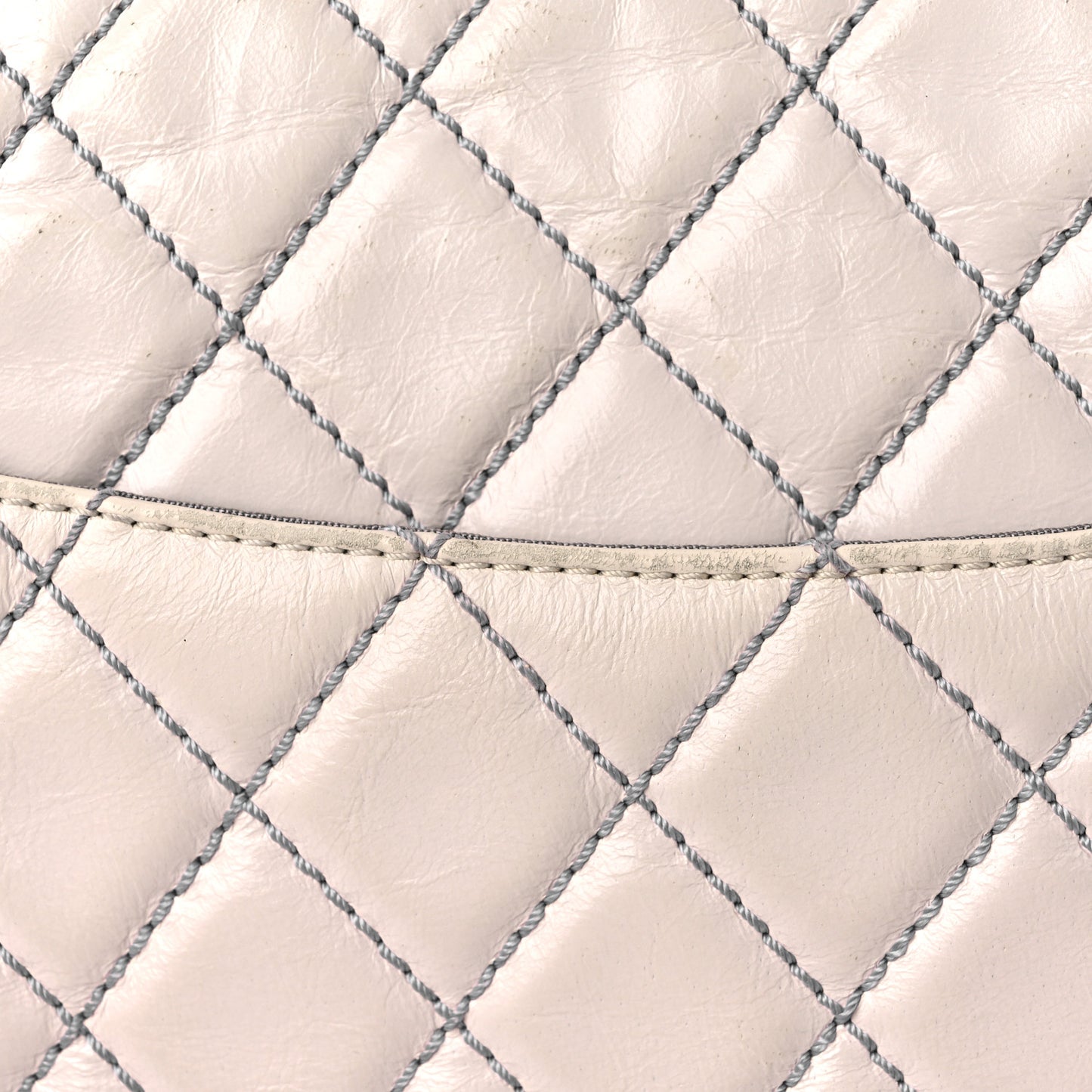 Calfskin Quilted Surpique 2.55 Reissue Flap White