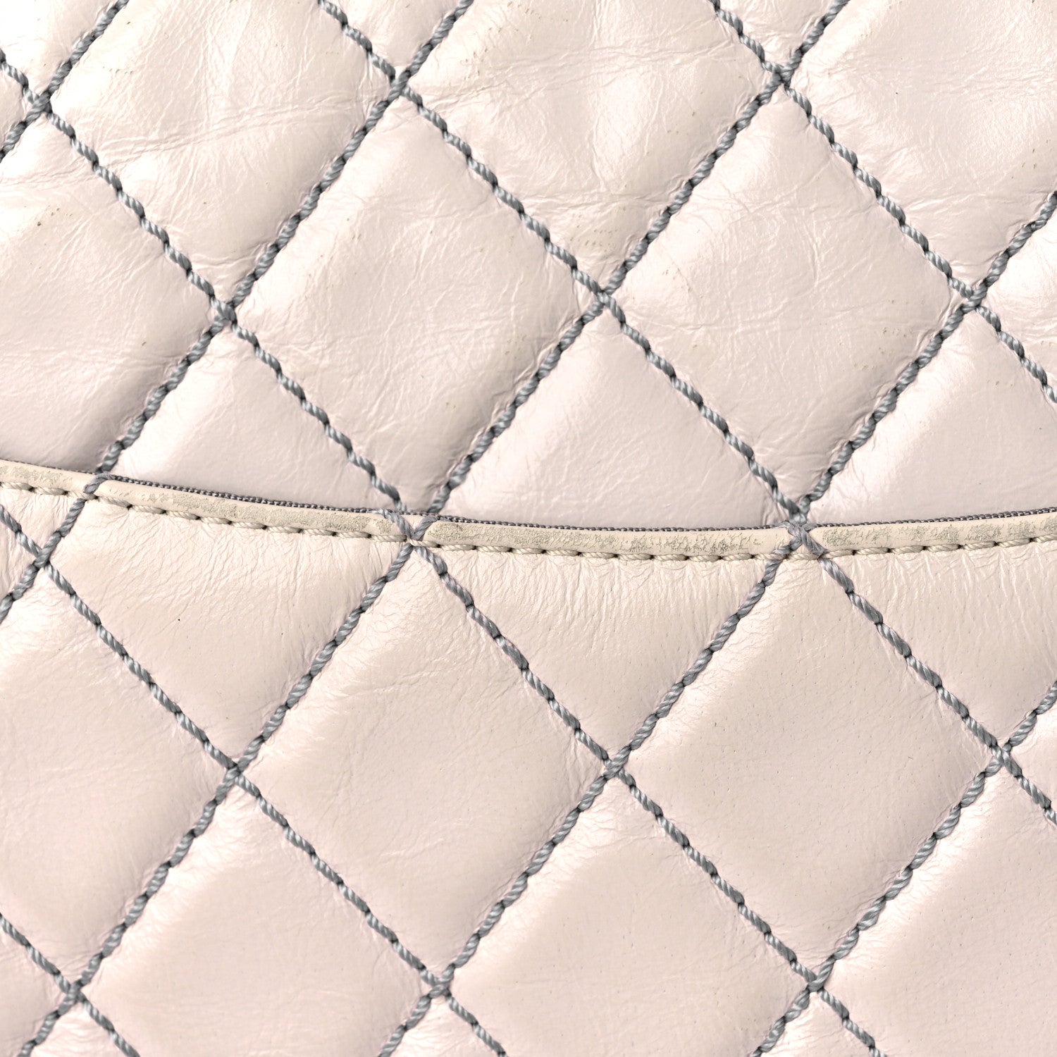 Chanel Calfskin Quilted Surpique 2.55 Reissue Flap White 12 of 16