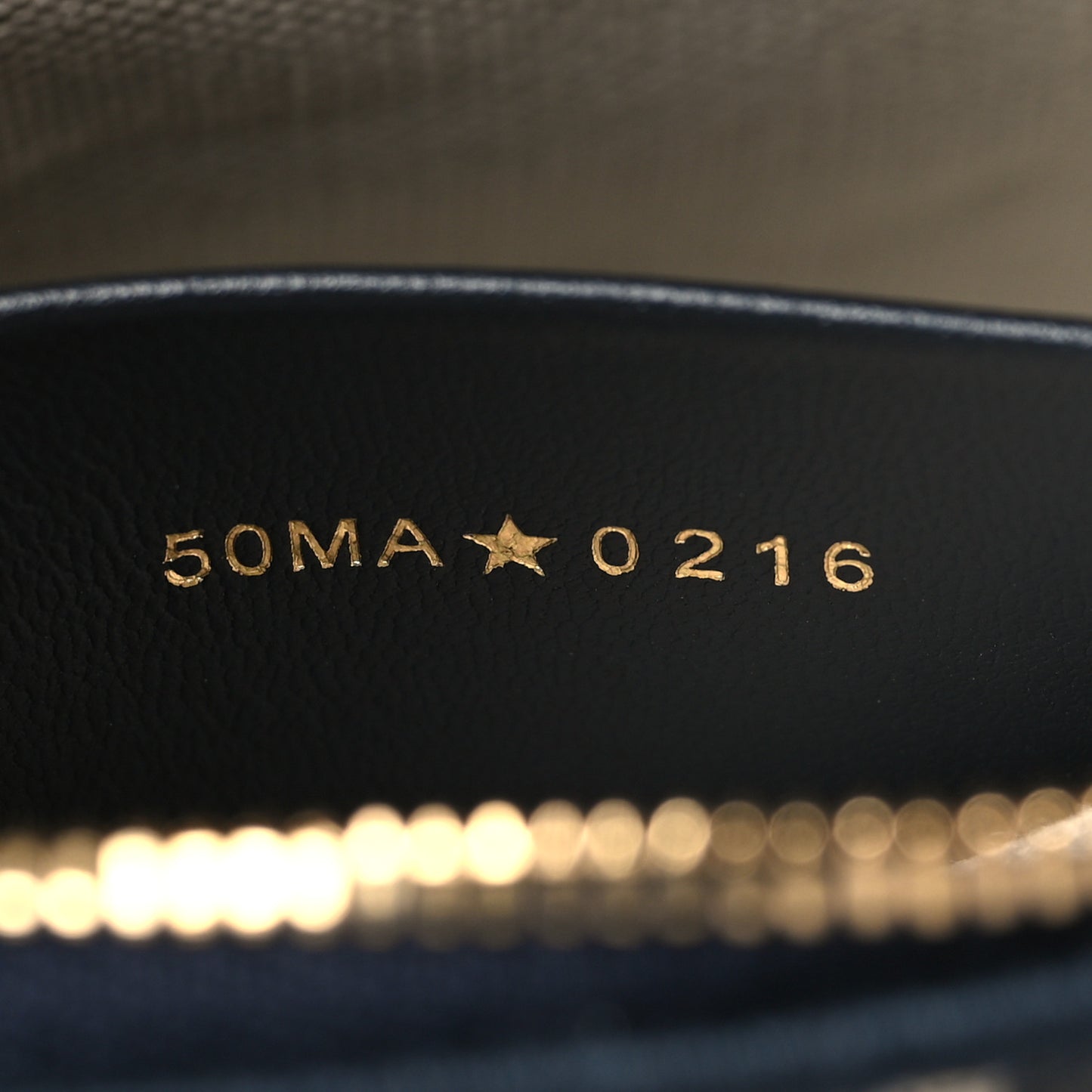 Oblique Bow Pouch With Chain Blue