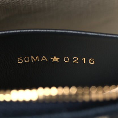 Christian Dior Oblique Bow Pouch With Chain Blue 7 of 11