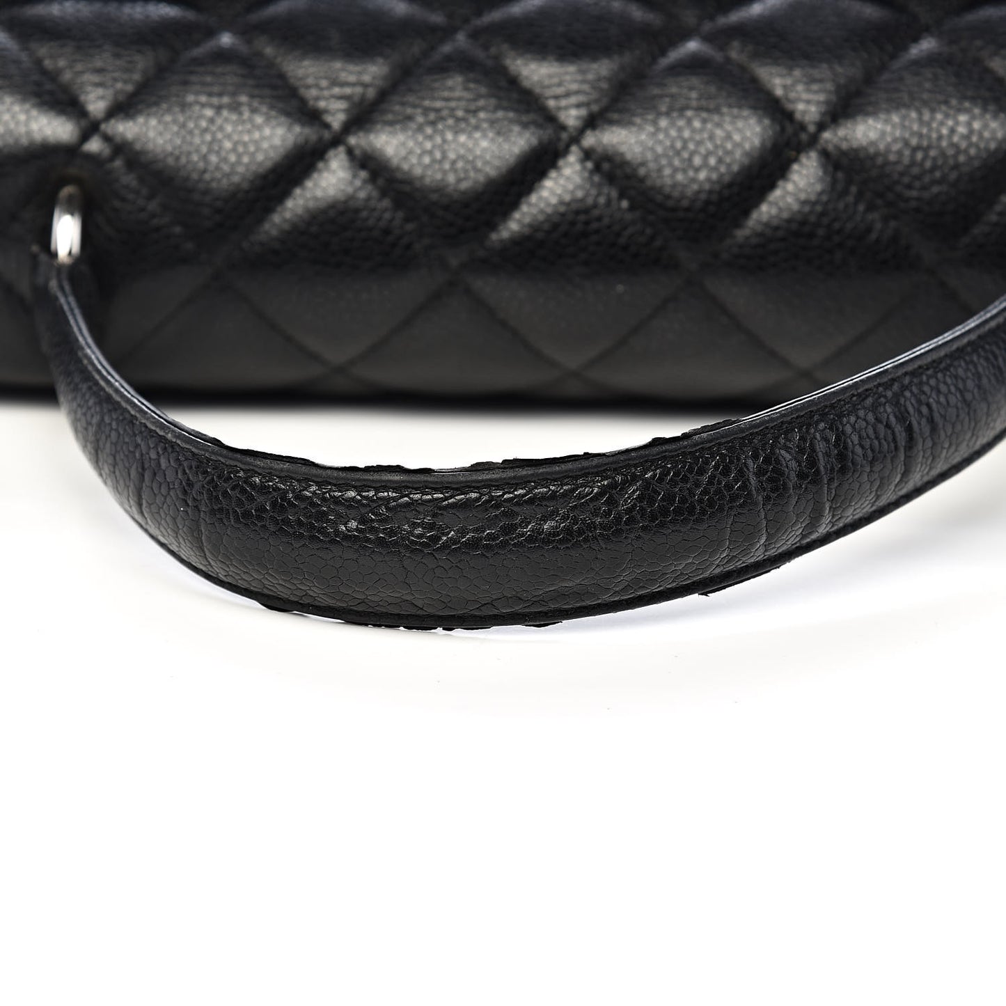 Caviar Quilted Jumbo Kelly Flap Black
