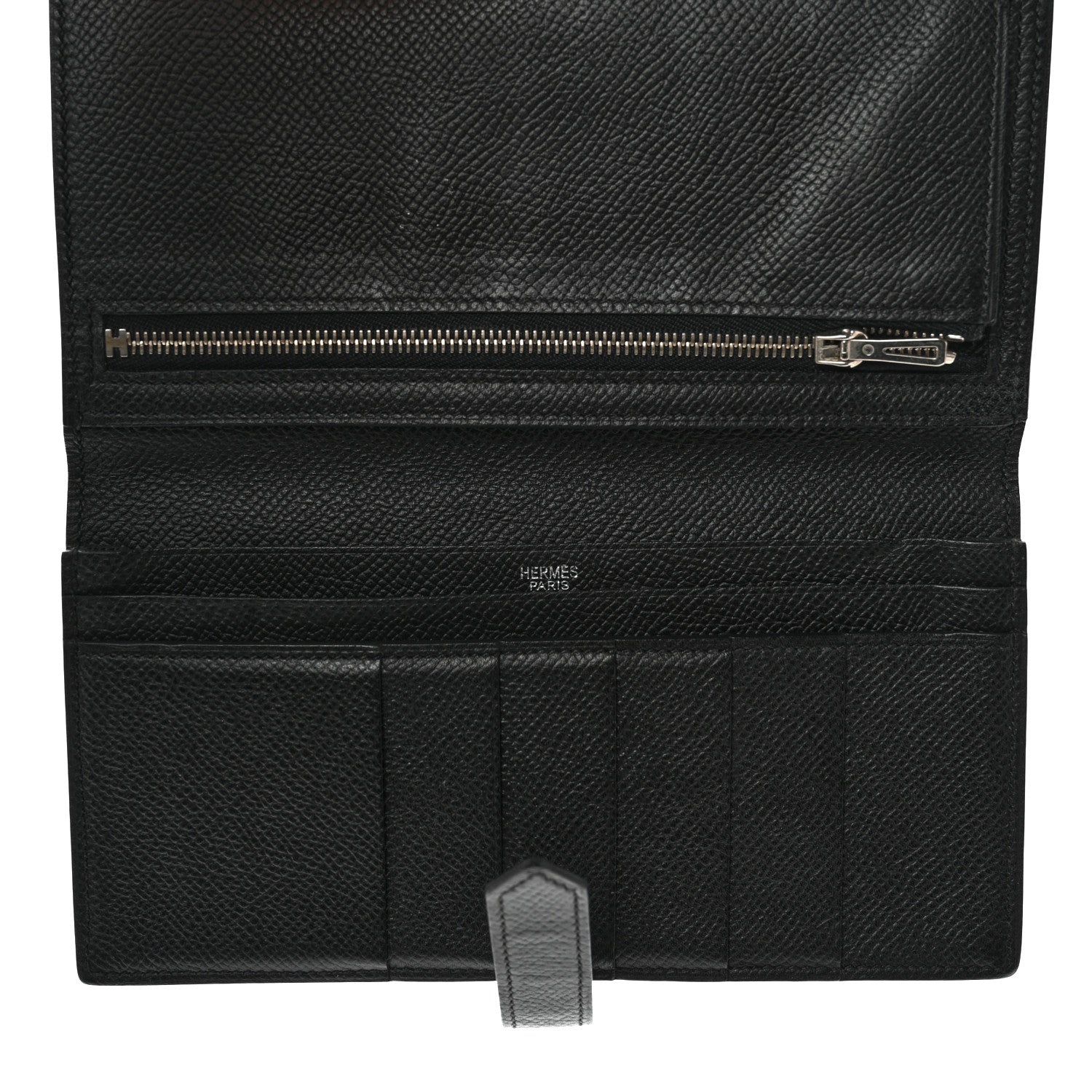 Hermes Epsom Bearn Gusset Wallet Black 5 of 14