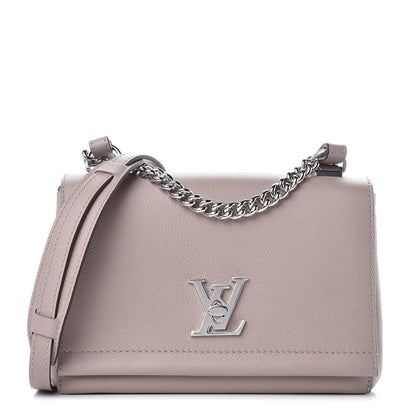 Louis Vuitton Soft Calfskin Lockme II Chain Bag BB Mastic 1 of 10