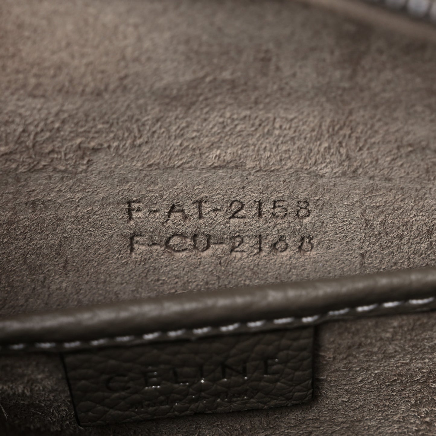 Drummed Calfskin Nano Luggage Souris