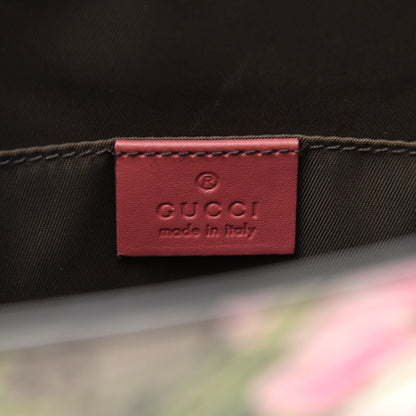 Gucci GG Supreme Monogram Blooms Large Cosmetic Case Beige Multicolor Dry Rose 6 of 9