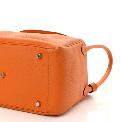Hermes Taurillon Clemence Lindy 30 Orange 10 of 13