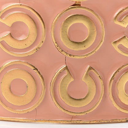 Chanel Resin Coco Cuff Pink Gold 6 of 8