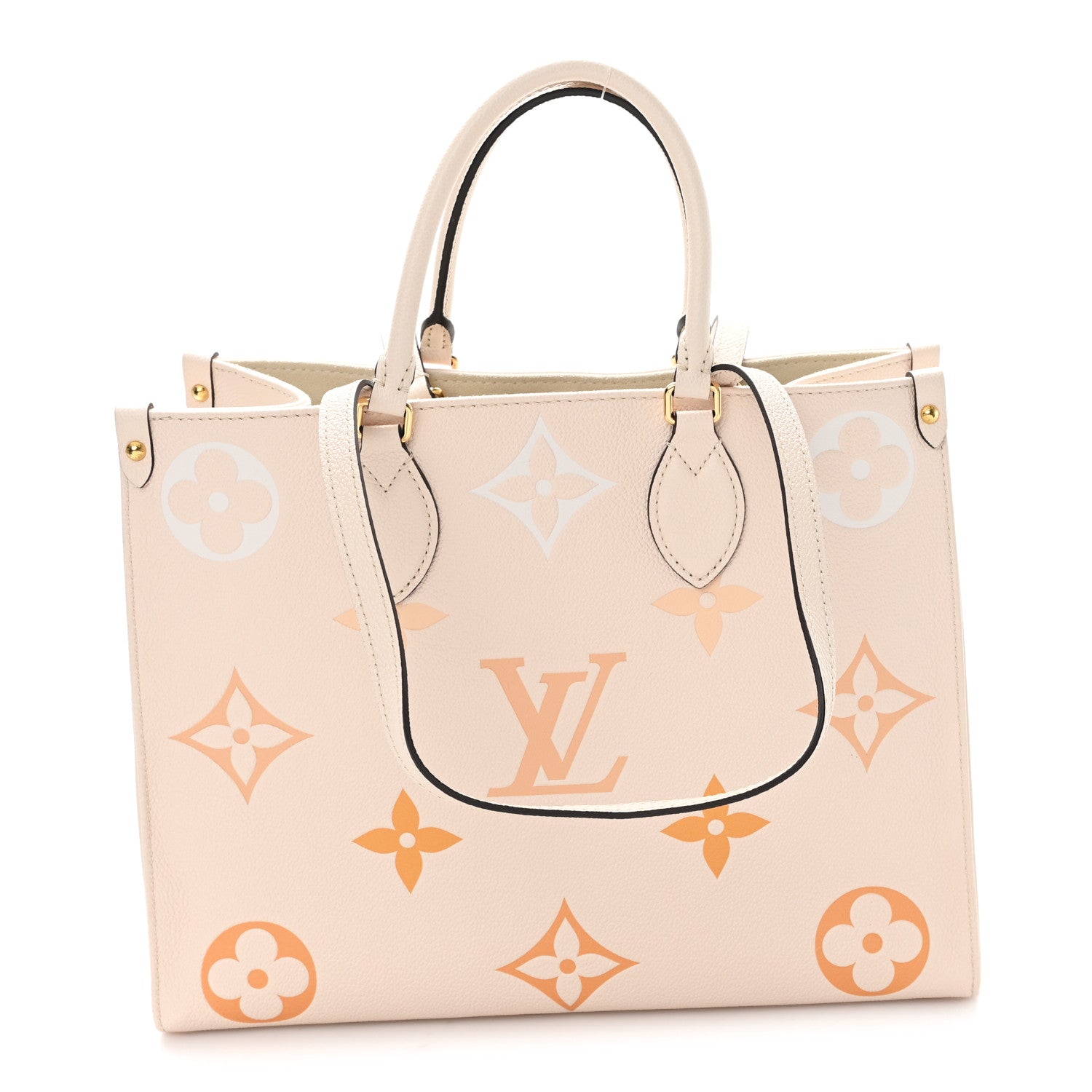 Louis Vuitton Empreinte Monogram Giant By The Pool Onthego MM Cream Saffron 1 of 9
