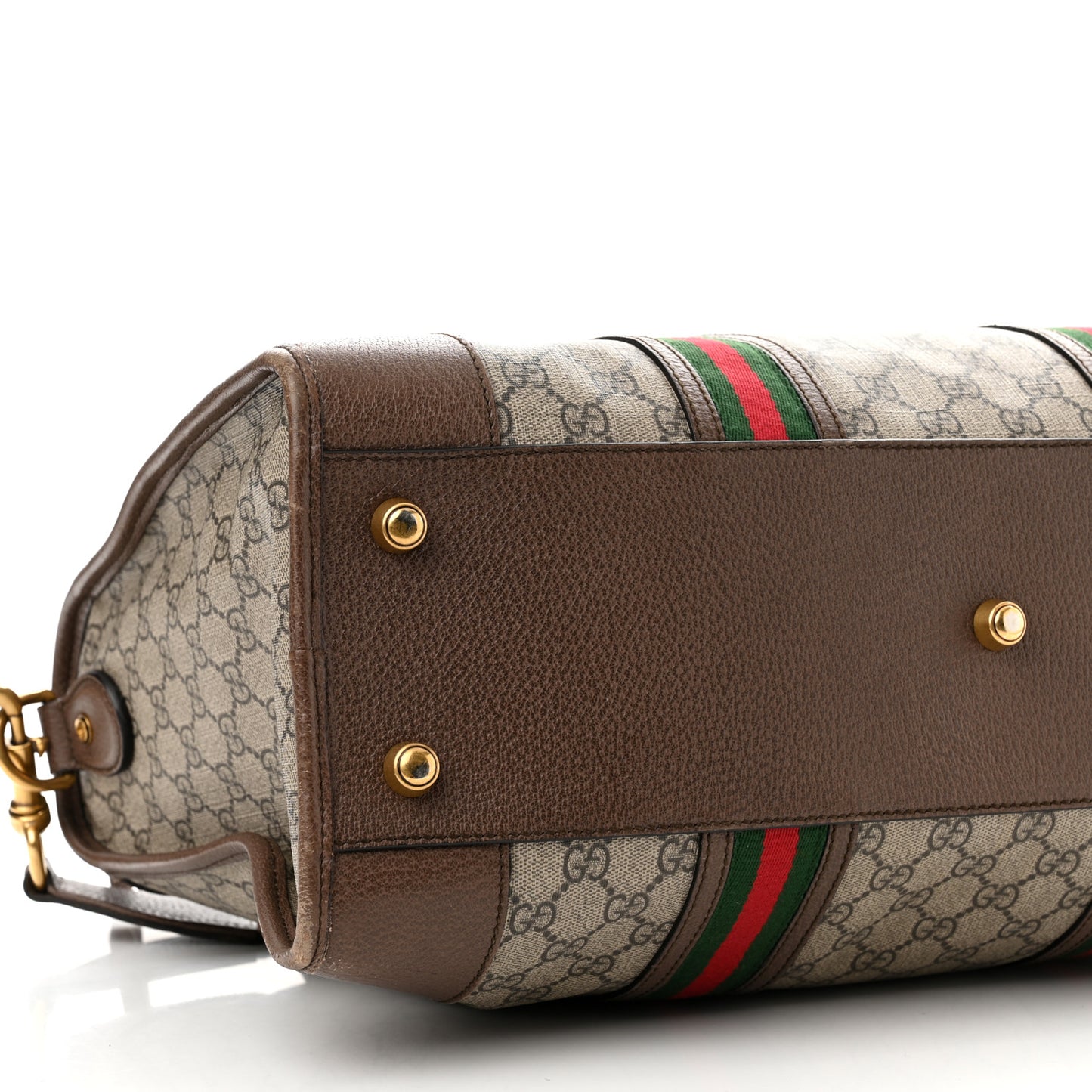 Soft GG Supreme Monogram Web Neo Vintage Duffle Bag Beige New Acero Crop