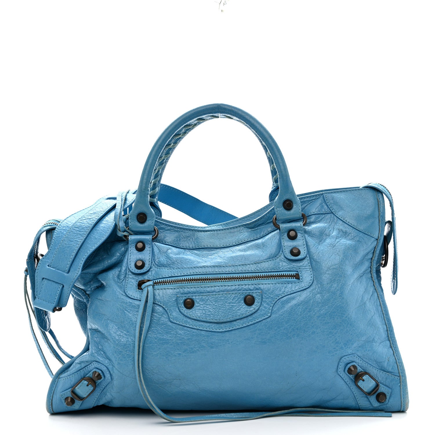 Balenciaga Agneau Classic Hardware City Bleu Azur Clair 1873298