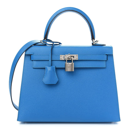 Hermes Epsom Kelly Sellier 25 Bleu Zanzibar 1 of 10