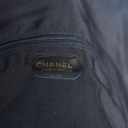 Chanel Calfskin Stitched Duffel Bag Black 5 of 10