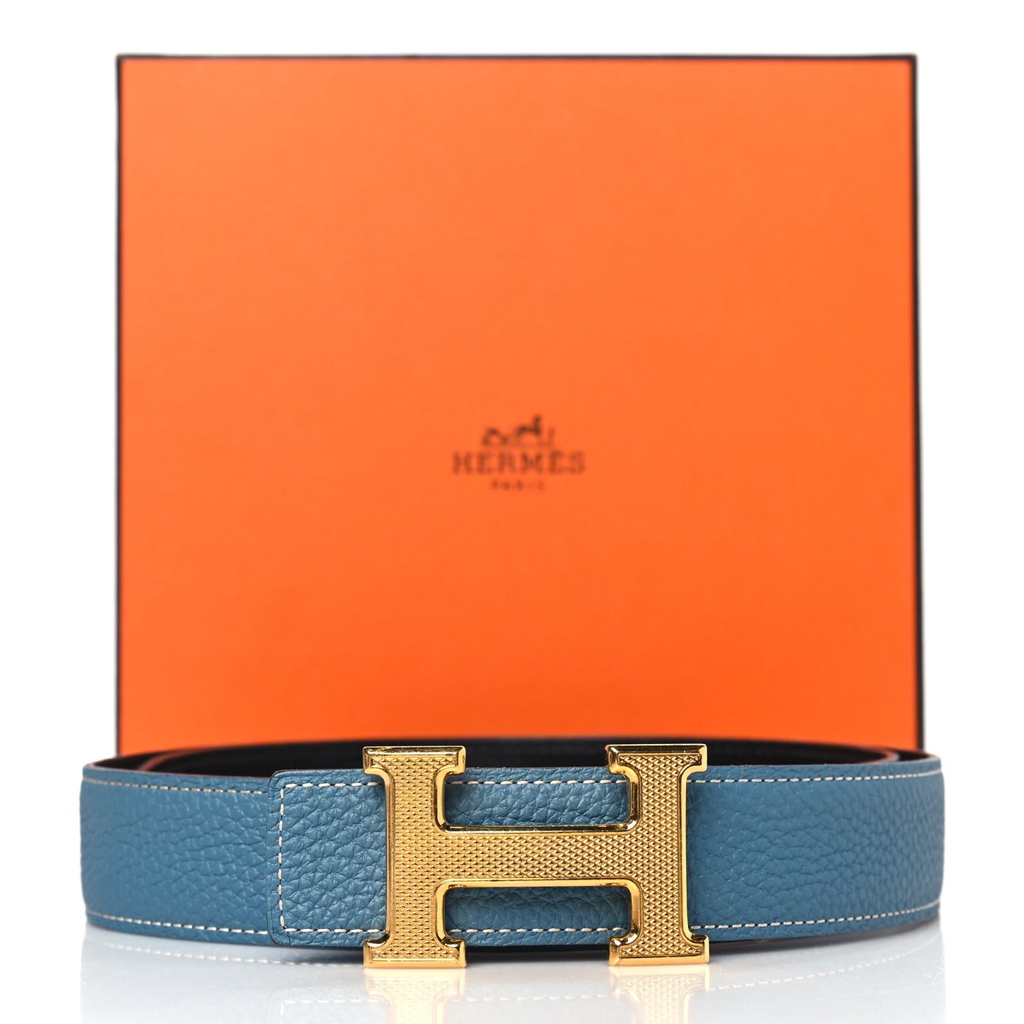 Box Togo 32mm Guilloche H Belt 85 34 Black