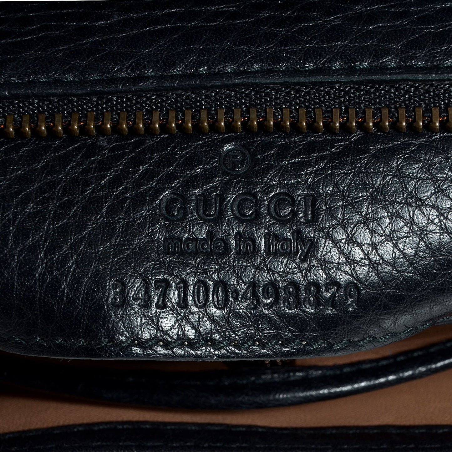 Leather Small Nouveau Fringe Shoulder Bag Black