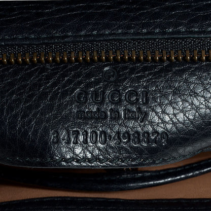 Gucci Leather Small Nouveau Fringe Shoulder Bag Black 8 of 8