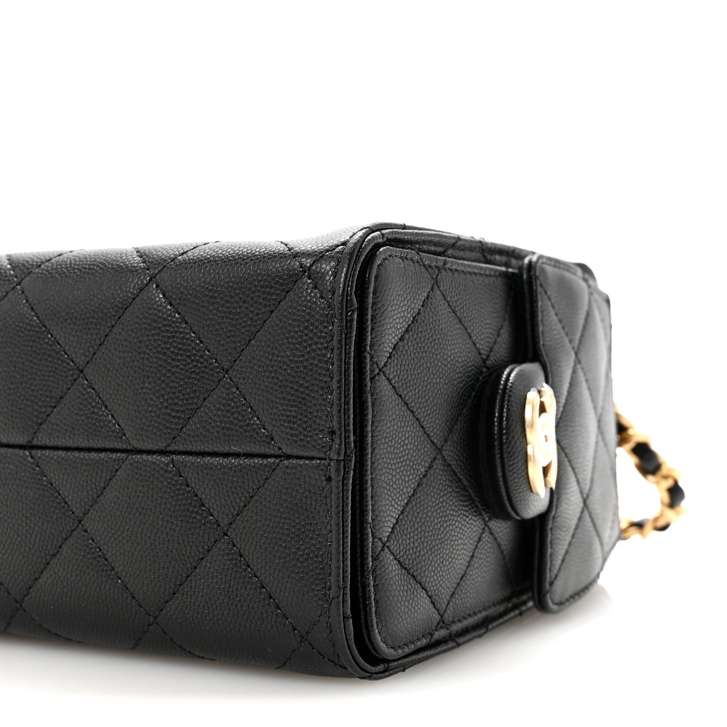 Caviar Quilted Mini Chanel 25 Handbag Black