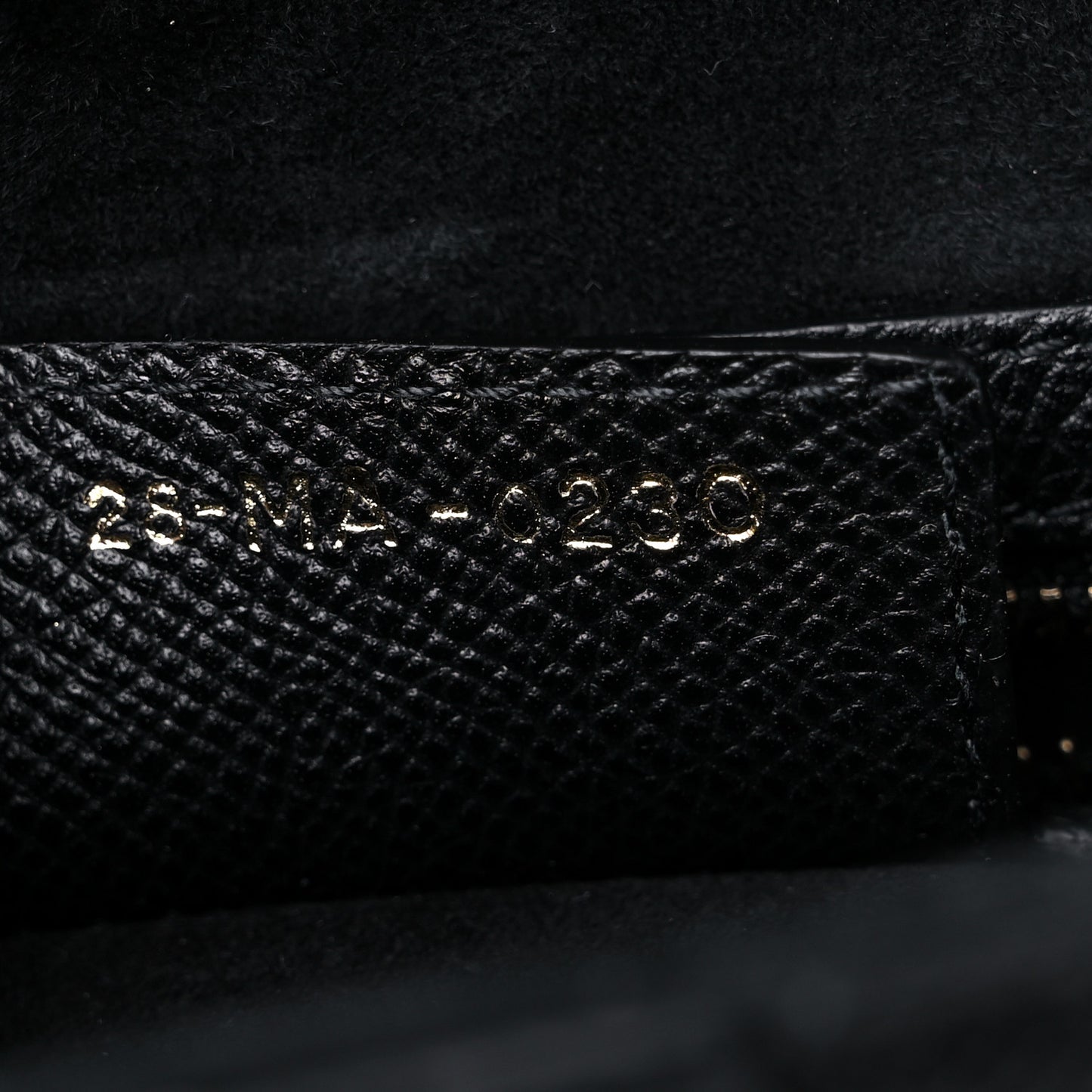 Grained Calfskin Saddle Bag Black