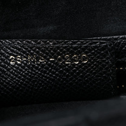 Christian Dior Grained Calfskin Saddle Bag Black 7 of 9