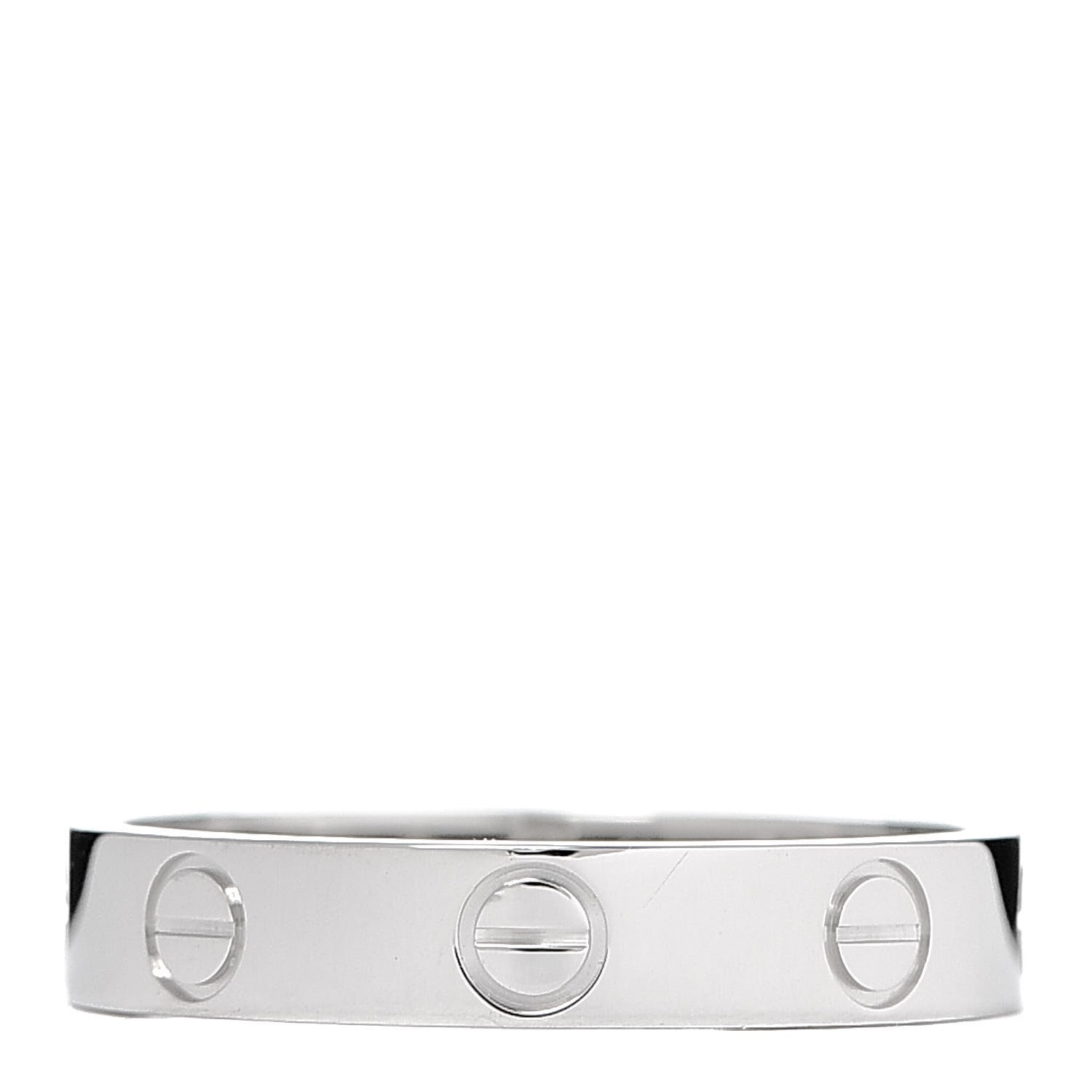 Cartier Platinum 3.5mm LOVE Wedding Band Ring 53 6.25 3 of 5