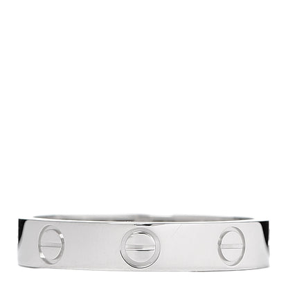 Cartier Platinum 3.5mm LOVE Wedding Band Ring 53 6.25 3 of 5