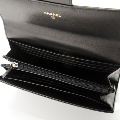 Chanel Calfskin Chevron Quilted 2.55 Reissue Flap Wallet Black 5 of 8
