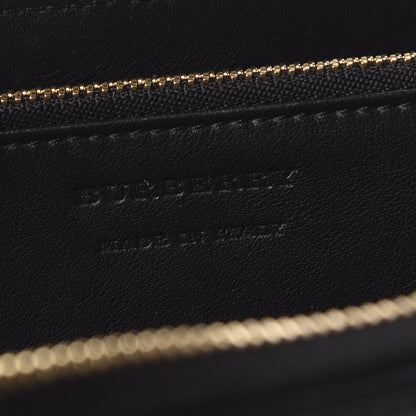 Burberry Calfskin House Check Elmore Zip Around Wallet Black 6 of 7