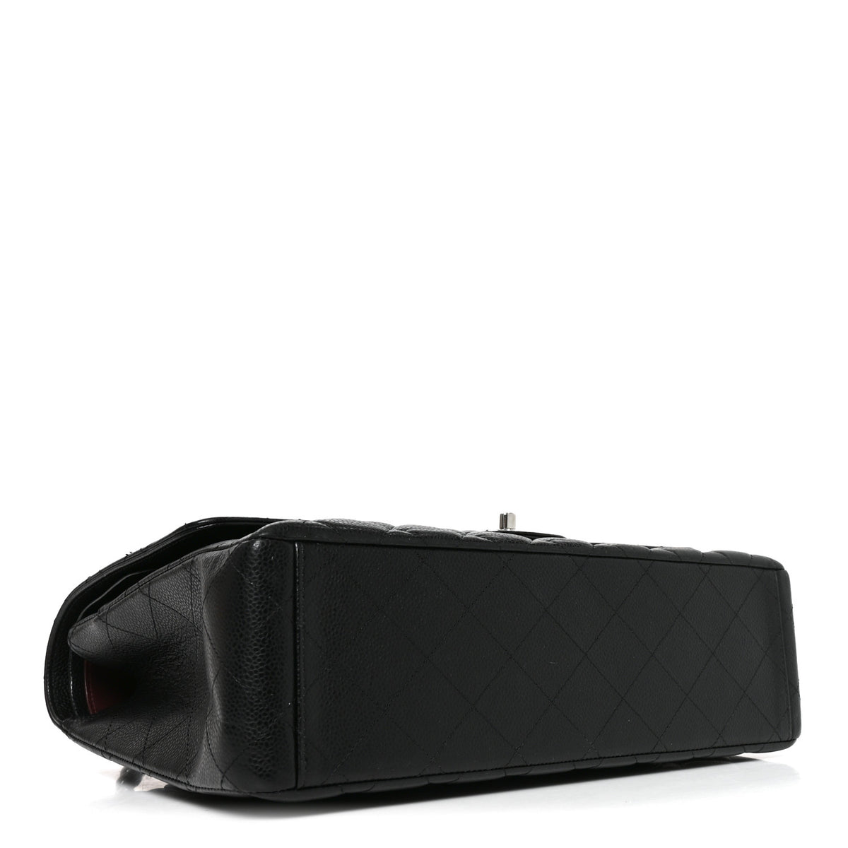 Caviar Quilted Maxi Double Flap Black