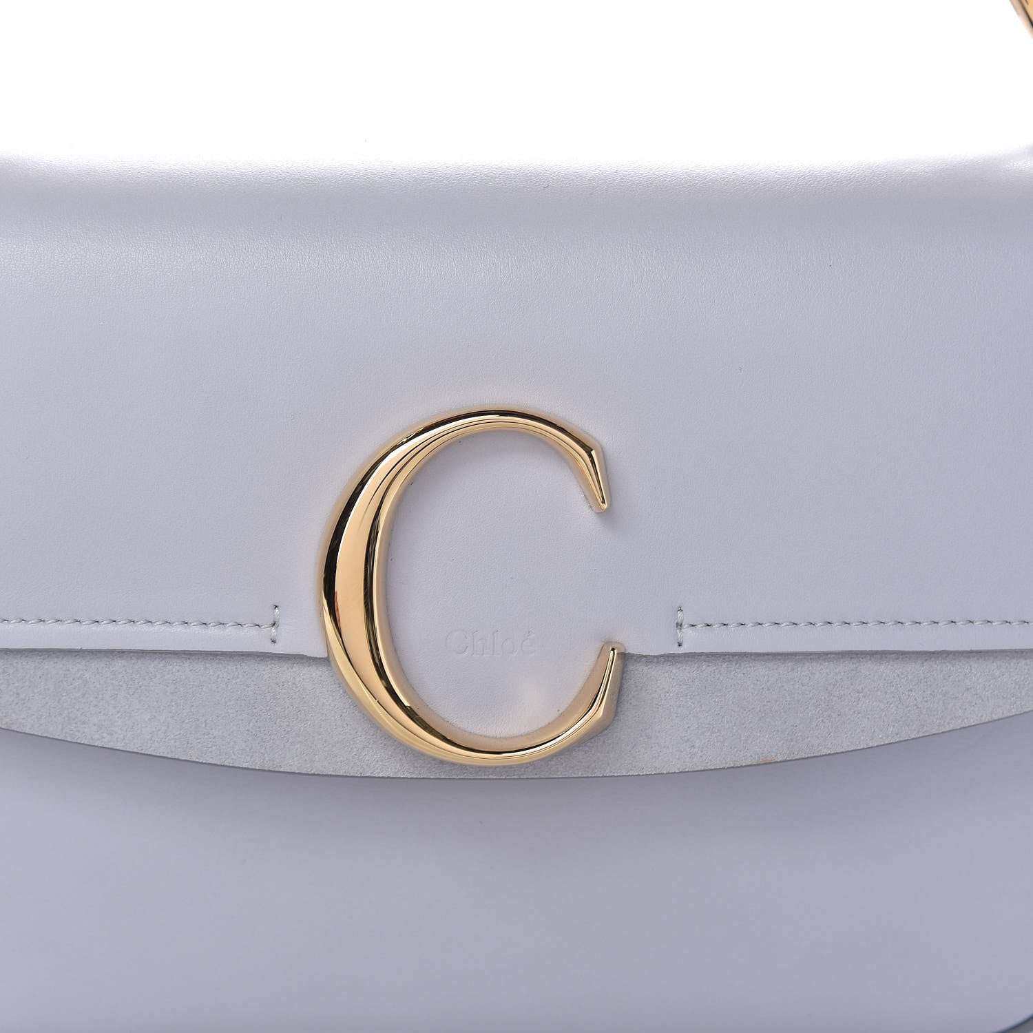 Chloe Calfskin Small C Double Carry Light Cloud 8 of 10