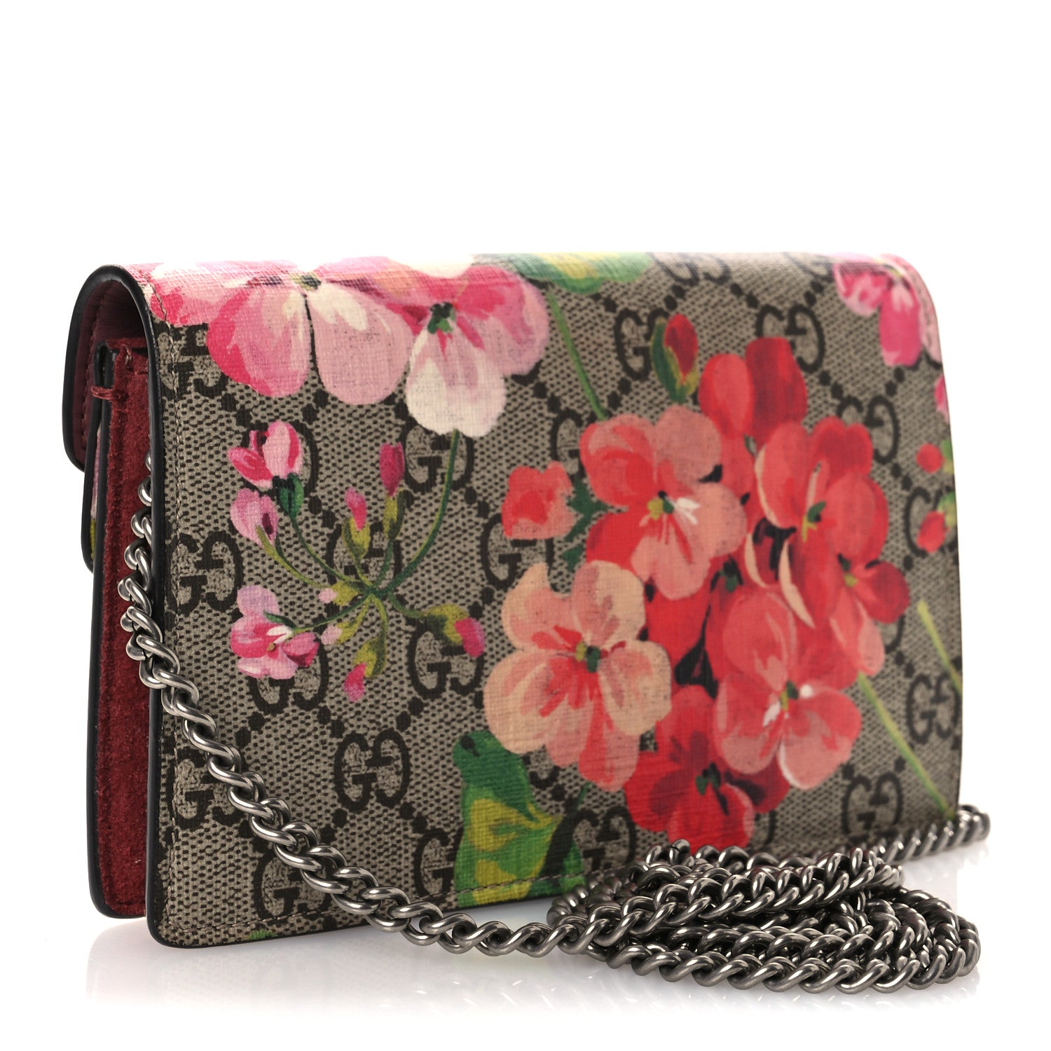 Gucci GG Supreme Monogram Blooms Super Mini Dionysus Shoulder Bag Beige Multicolor Dry Rose 3 of 12