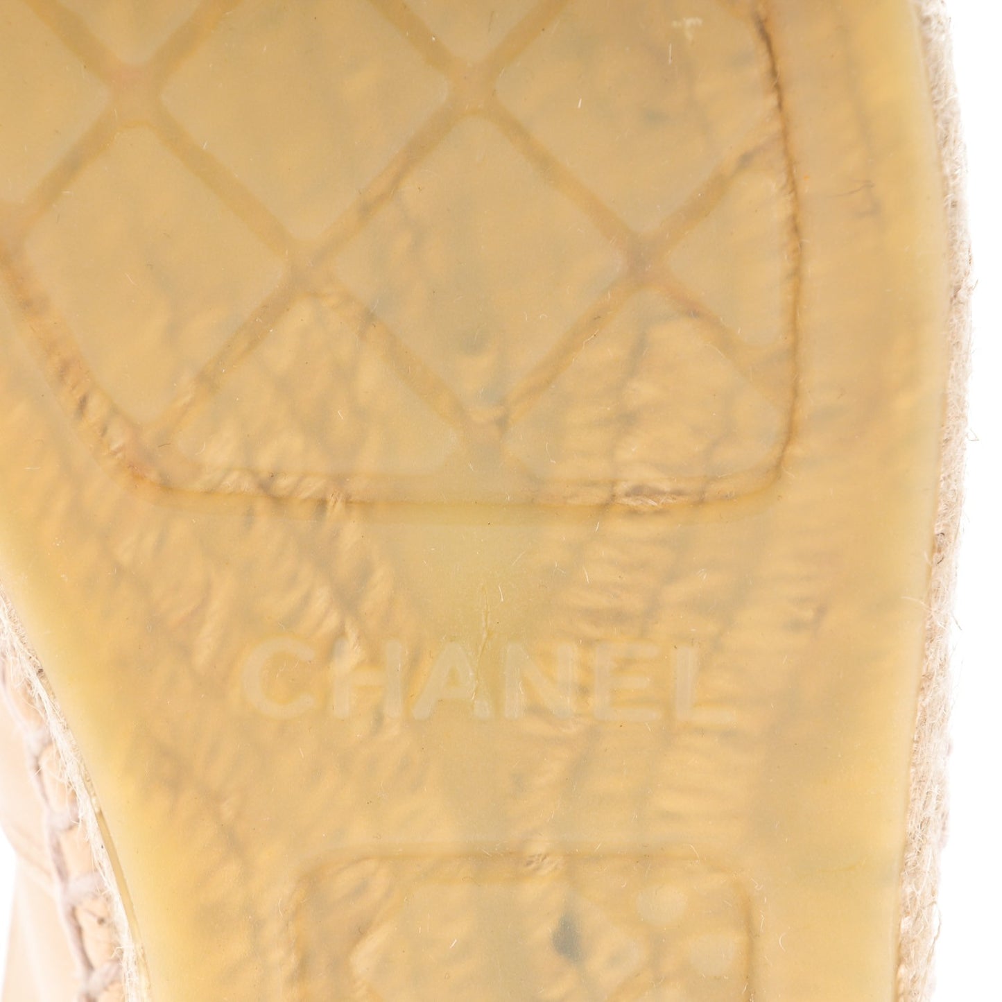 Lambskin CC Espadrilles 40 Beige Black