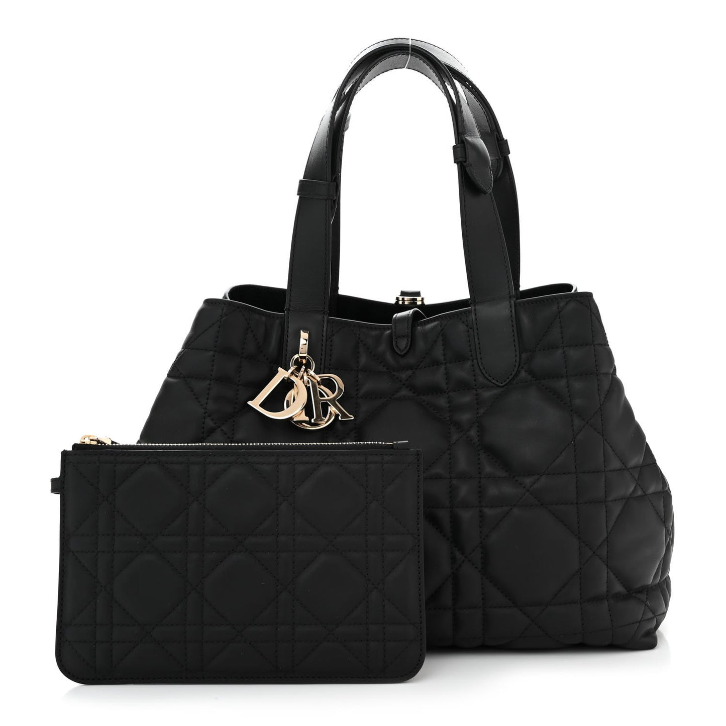 Calfskin Macrocannage Medium Toujours Black