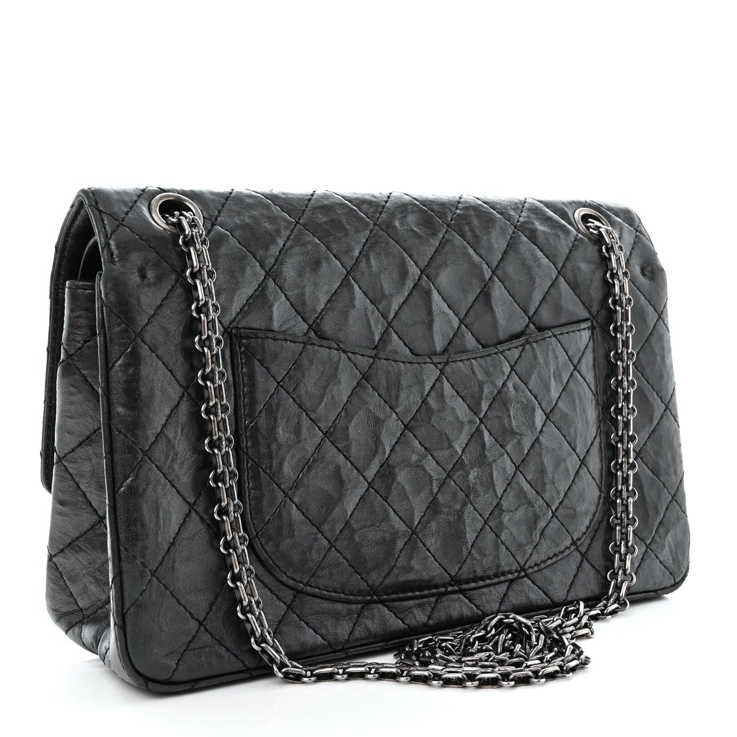 Chanel Aged Calfskin Quilted 2.55 Reissue 226 Flap Black 3 of 13