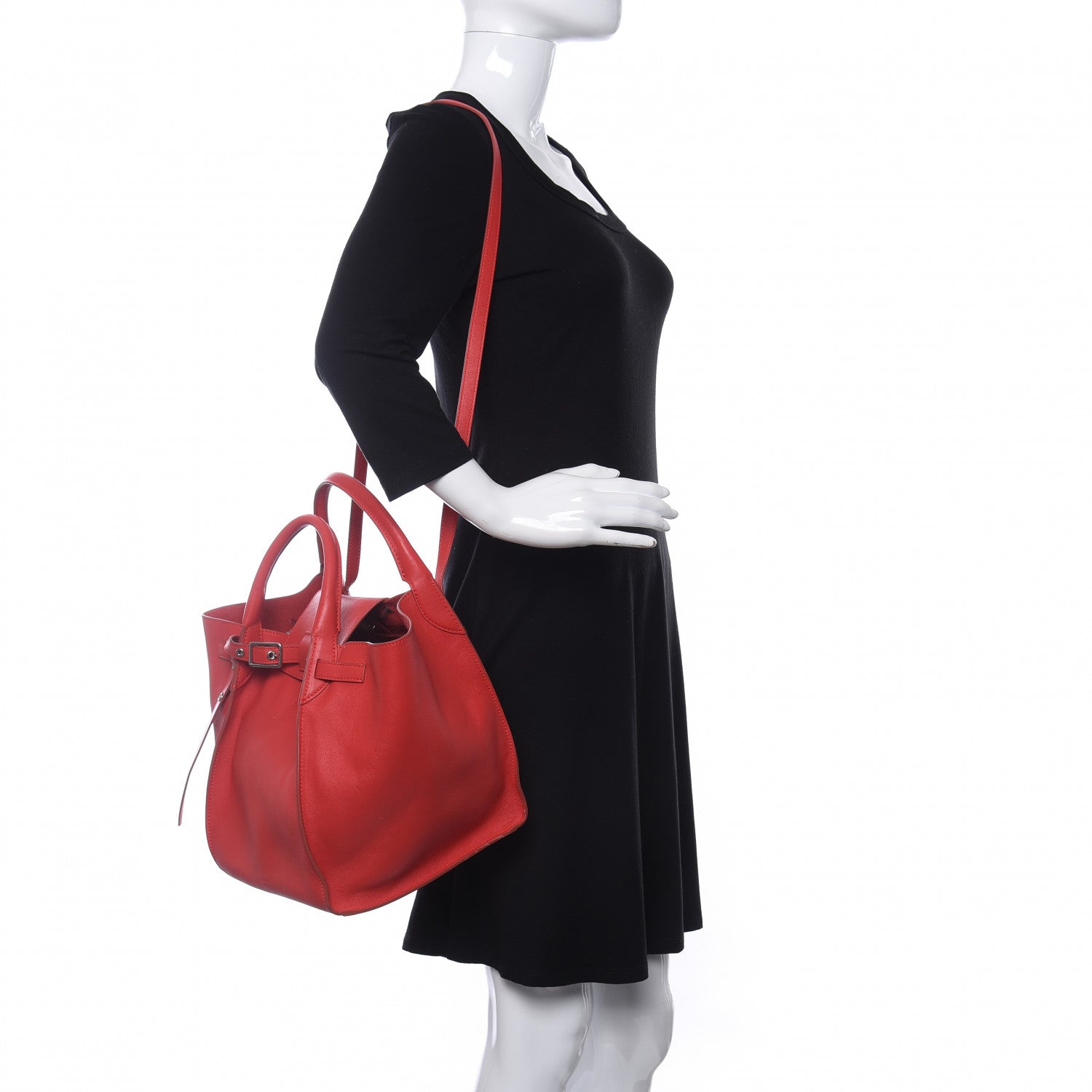 Celine Smooth Calfskin Small Big Bag Red 2 of 10