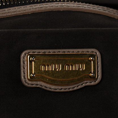 Miu Miu Vitello Daino Tote Bambu 6 of 14