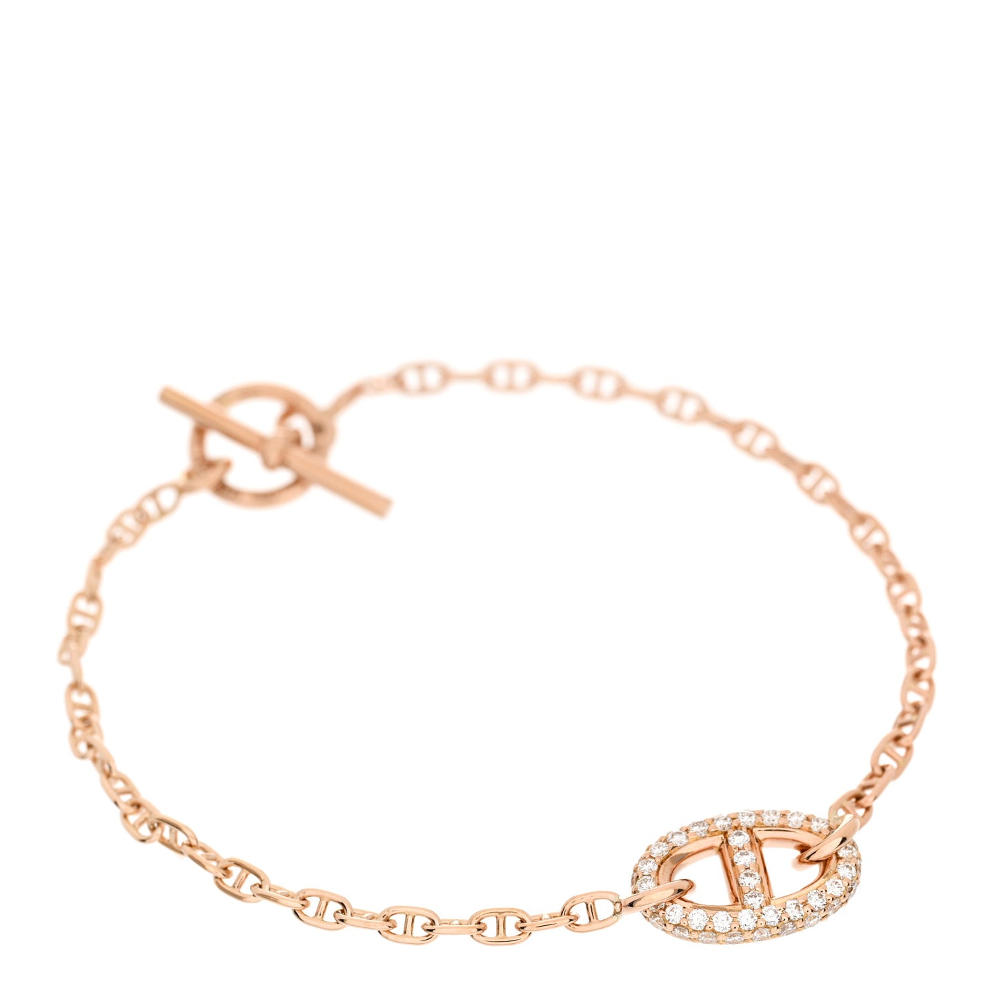 18K Rose Gold Diamond PM Farandole Bracelet SH