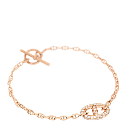 Hermes 18K Rose Gold Diamond PM Farandole Bracelet SH 1 of 3