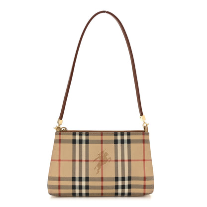 Burberry Haymarket Check Shoulder Bag Tan 1 of 12
