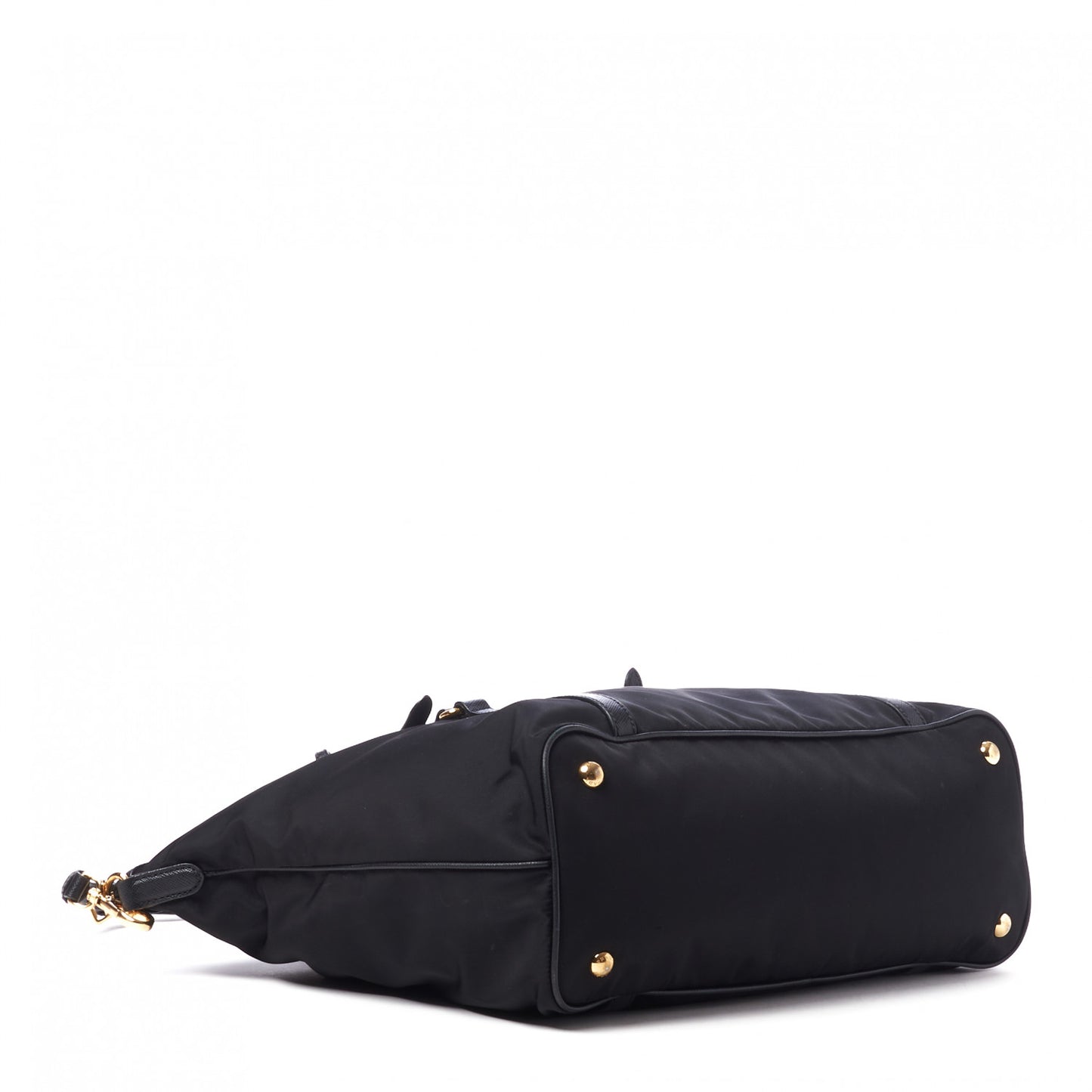 Tessuto Nylon Saffiano Tote Black