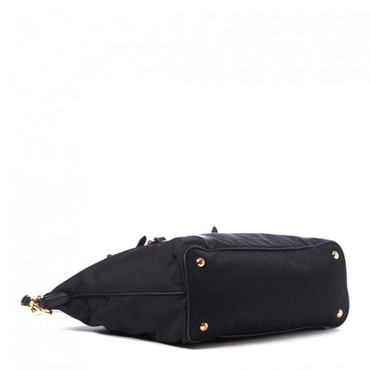 Prada Tessuto Nylon Saffiano Tote Black 3 of 8