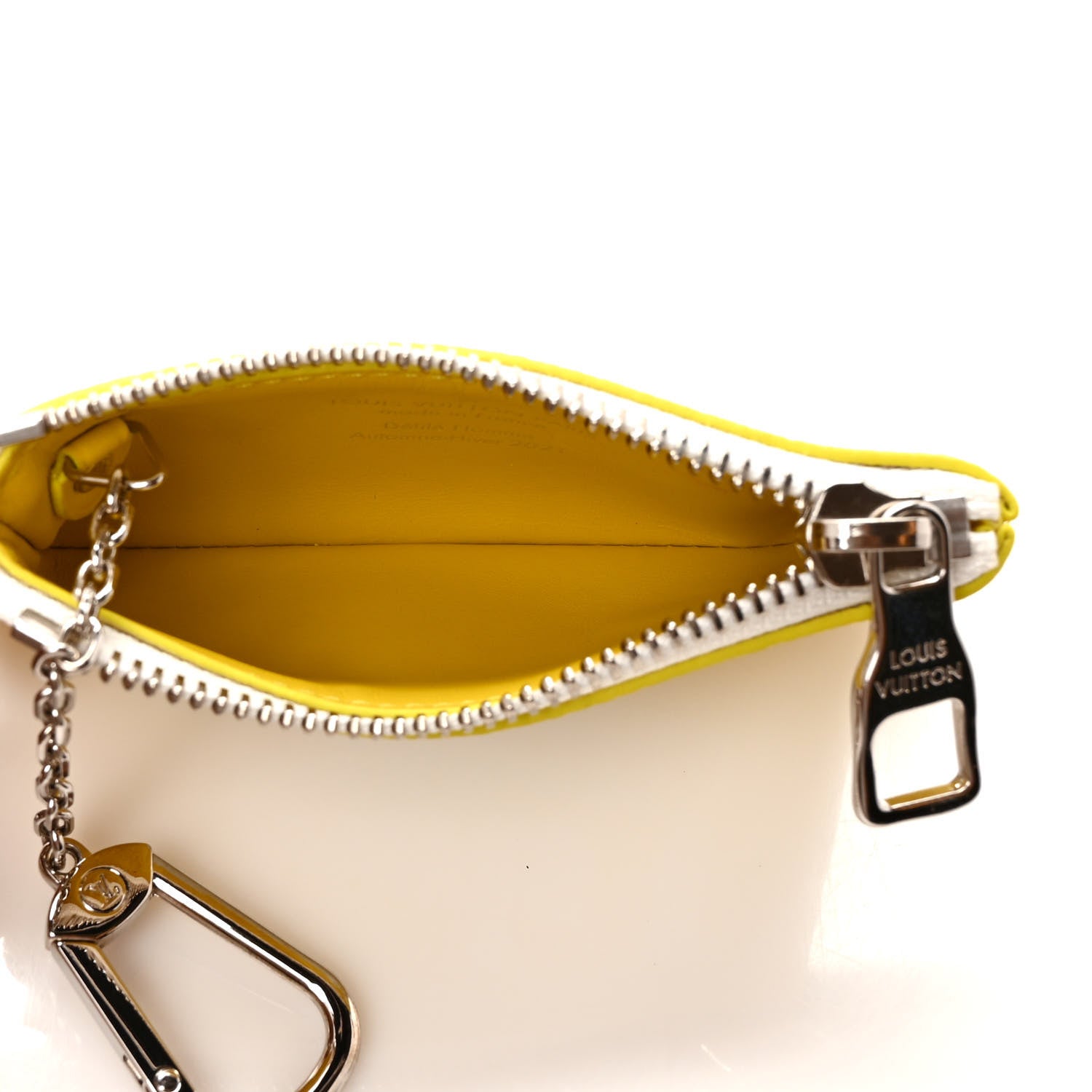 Louis Vuitton Calfskin Everyday LV Key Pouch Jaune 5 of 6
