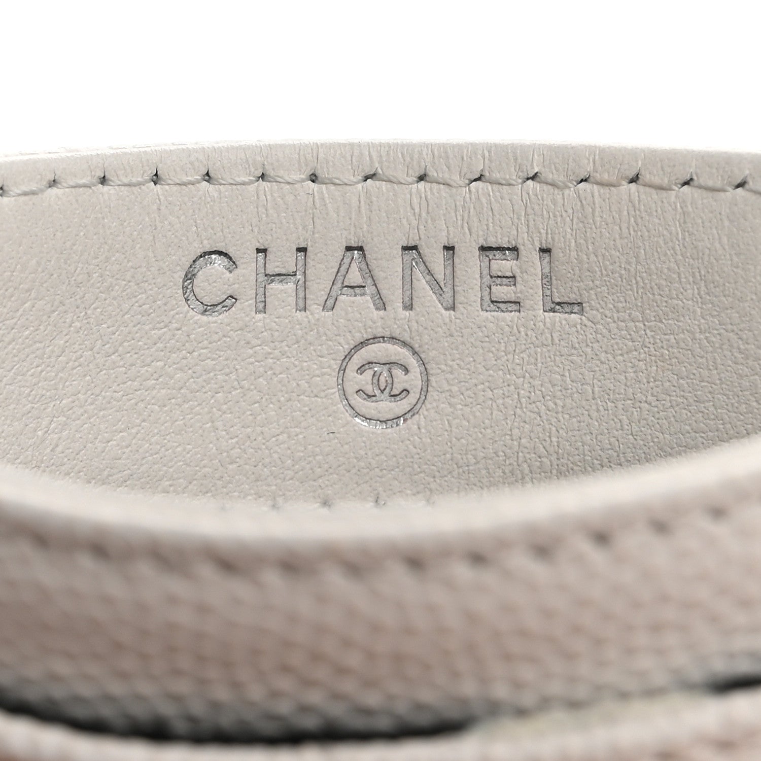 Chanel Caviar Quilted CC Logo Card Holder White 6 of 9