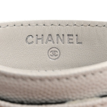 Chanel Caviar Quilted CC Logo Card Holder White 6 of 9