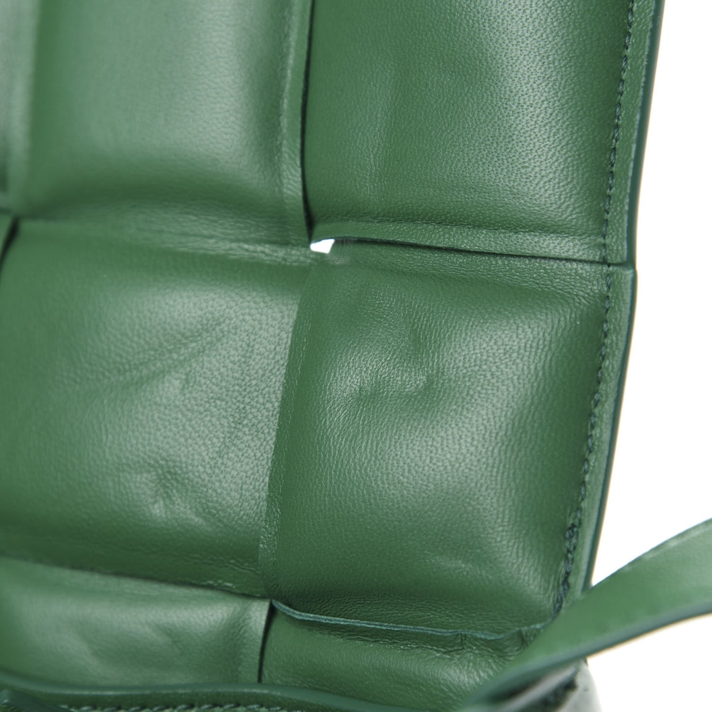 Nappa Maxi Intreccio Padded Cassette Crossbody Bag Racing Green